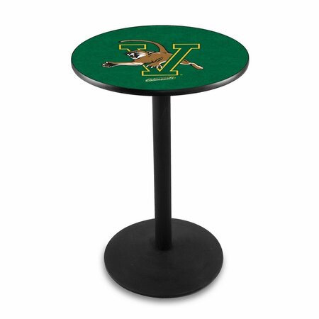 42 Blk Wrinkle Vermont Pub Table,36 Dia. Top